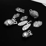 Antique Silver Body Organs Charms for Jewelry Making