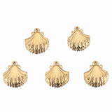 5pcs Gold-Plate Stainless Steel Charms for Bracelet & Necklace Making