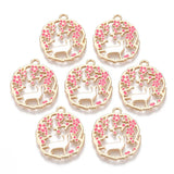5 pcs Cat Flower Charms for Earring Bracelet DIY Jewelry Making
