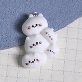 10pcs Cartoon Animals Pig Rabbit Bear Cat Charms DIY Jewelry Making