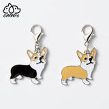 5PCS Enamel Dog Tags Pendant Charms DIY Key Chain Keyrings Jewelry Making