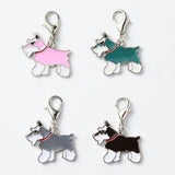 5PCS Enamel Dog Tags Pendant Charms DIY Key Chain Keyrings Jewelry Making
