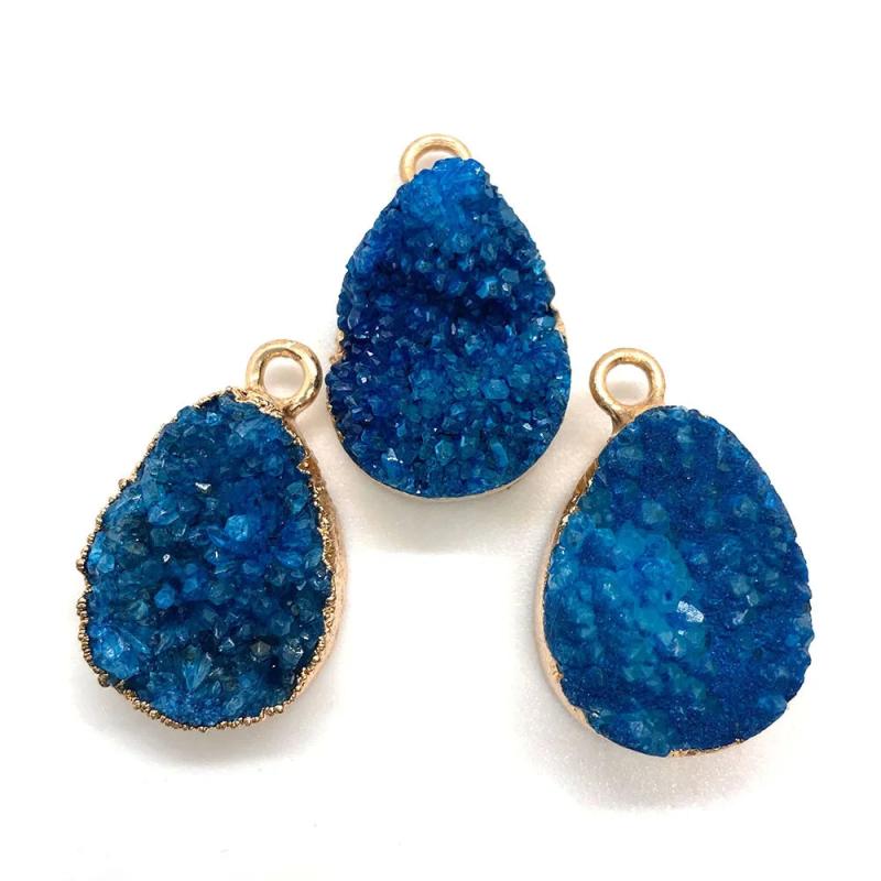 Teardrop Crystal Pendant Small Natural Stone DIY Jewellery Making