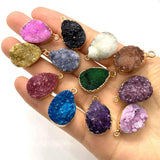 Teardrop Crystal Pendant Small Natural Stone DIY Jewellery Making