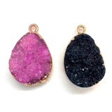 Teardrop Crystal Pendant Small Natural Stone DIY Jewellery Making