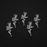 35pcs Antique Silver Fairy Charms Angel Wings Ball Pendant for DIY Jewelry