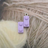 10pcs Bldg Blocks Earrings HPop Key Ring Jewelry DIY P54