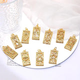 18K Plated Rainbow Star Hamsa Love Heart Crown Charm Set