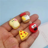 10pcs Sandwich Tooth Bottle Charms for Jewelry Making Diy