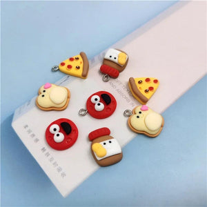 10pcs Sandwich Tooth Bottle Charms for Jewelry Making Diy