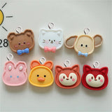 10Pcs Animal Resin Charms Duck Bear Cat Dog Fox Pendant DIY Jewelry Making