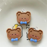 10Pcs Animal Resin Charms Duck Bear Cat Dog Fox Pendant DIY Jewelry Making
