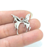 10Pcs Alloy Butterfly Charms Pendant DIY Bracelet Necklaces Craft