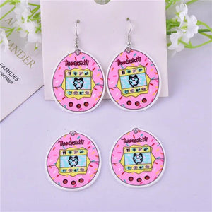 10pcs Pets Toys Game Machine Charms Arcylic Pendant DIY Jewelry Making