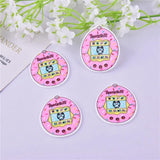 10pcs Pets Toys Game Machine Charms Arcylic Pendant DIY Jewelry Making