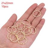 Hollow Frame Open Back Bezel Pendants Geometric Charms DIY UV Resin Jewelry