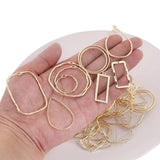 Hollow Frame Open Back Bezel Pendants Geometric Charms DIY UV Resin Jewelry