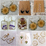 Hollow Frame Open Back Bezel Pendants Geometric Charms DIY UV Resin Jewelry