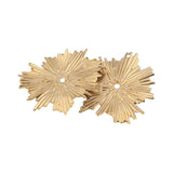 20pcs Raw Brass Sun Flower Charms Sun Leaves Hanging Earrings Charm
