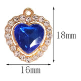 20Pcs Love Heart Pendant Necklace Earrings Charm Jewelry