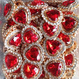 20Pcs Love Heart Pendant Necklace Earrings Charm Jewelry