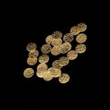 100PCS Alloy Coin Disc Charms for Jewelry Making