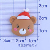 10Pcs European Christmas Tree Santa Claus Bear Deer Charms For Jewelry Making