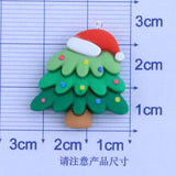 10Pcs European Christmas Tree Santa Claus Bear Deer Charms For Jewelry Making