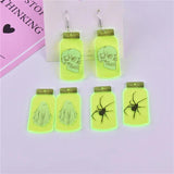 10pcs 24*50 Halloween Poison Bottle Charms for DIY Jewelry Making