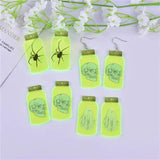 10pcs 24*50 Halloween Poison Bottle Charms for DIY Jewelry Making