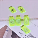 10pcs 24*50 Halloween Poison Bottle Charms for DIY Jewelry Making