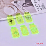 10pcs 24*50 Halloween Poison Bottle Charms for DIY Jewelry Making