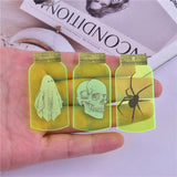 10pcs 24*50 Halloween Poison Bottle Charms for DIY Jewelry Making