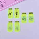 10pcs 24*50 Halloween Poison Bottle Charms for DIY Jewelry Making