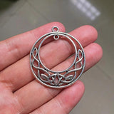 12pcs Celtic Knot Charms Double Round Pendants DIY Necklace Brace