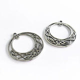 12pcs Celtic Knot Charms Double Round Pendants DIY Necklace Brace