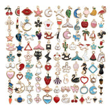 Mixed Cartoon Enamel Alloy Charms for Jewelry Making DIY Pendant