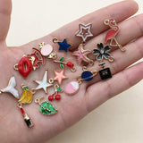 Mixed Cartoon Enamel Alloy Charms for Jewelry Making DIY Pendant