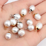 4pcs Freshwater Loose Pearl Baroque Water Drop Shape Charms Beads
