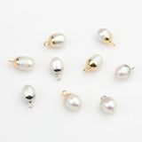 4pcs Freshwater Loose Pearl Baroque Water Drop Shape Charms Beads