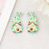 12Pcs Red Wine Gnome Charms Acrylic Sunflower Earring Pendant Necklace Making