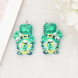 12Pcs Red Wine Gnome Charms Acrylic Sunflower Earring Pendant Necklace Making