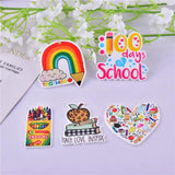 10pcs Rainbow Pen Acrylic Charms for DIY Earring Making