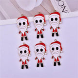10pcs Skull Xman Metal Charms for DIY Earring Making