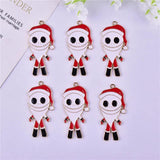 10pcs Skull Xman Metal Charms for DIY Earring Making