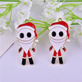 10pcs Skull Xman Metal Charms for DIY Earring Making