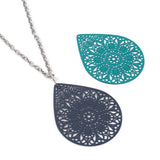 10 PCs Hollow Flowers Drop Filigree Pendants for DIY Earring Jewelry Making