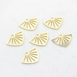 Triangle Fan Charms Pendant 25mm 10pcs/lot DIY Earrings Jewelry Material