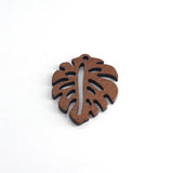 10pcs Hollow Leaves Bee Fish Wood Charms for DIY Jewelry Making