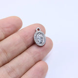5pcs Stainless Steel Coin Charms Pendant DIY Necklace Earrings 2 Colors